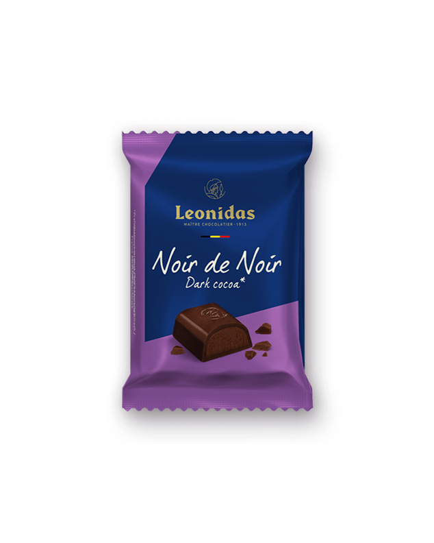 Leonidas Noir de Noir Dark Cocoa Filled Tablet 75g - Set of 6